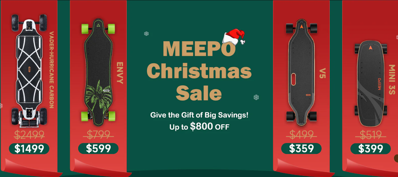 meepo Christmas Electric Skateboard Big Sale