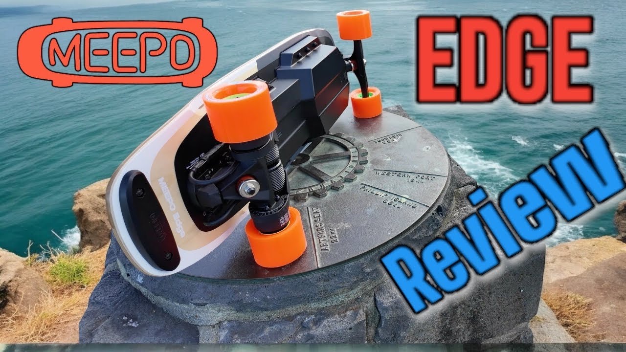 Craig Taylor reviews the Meepo Edge mini electric skateboard by the ocean.