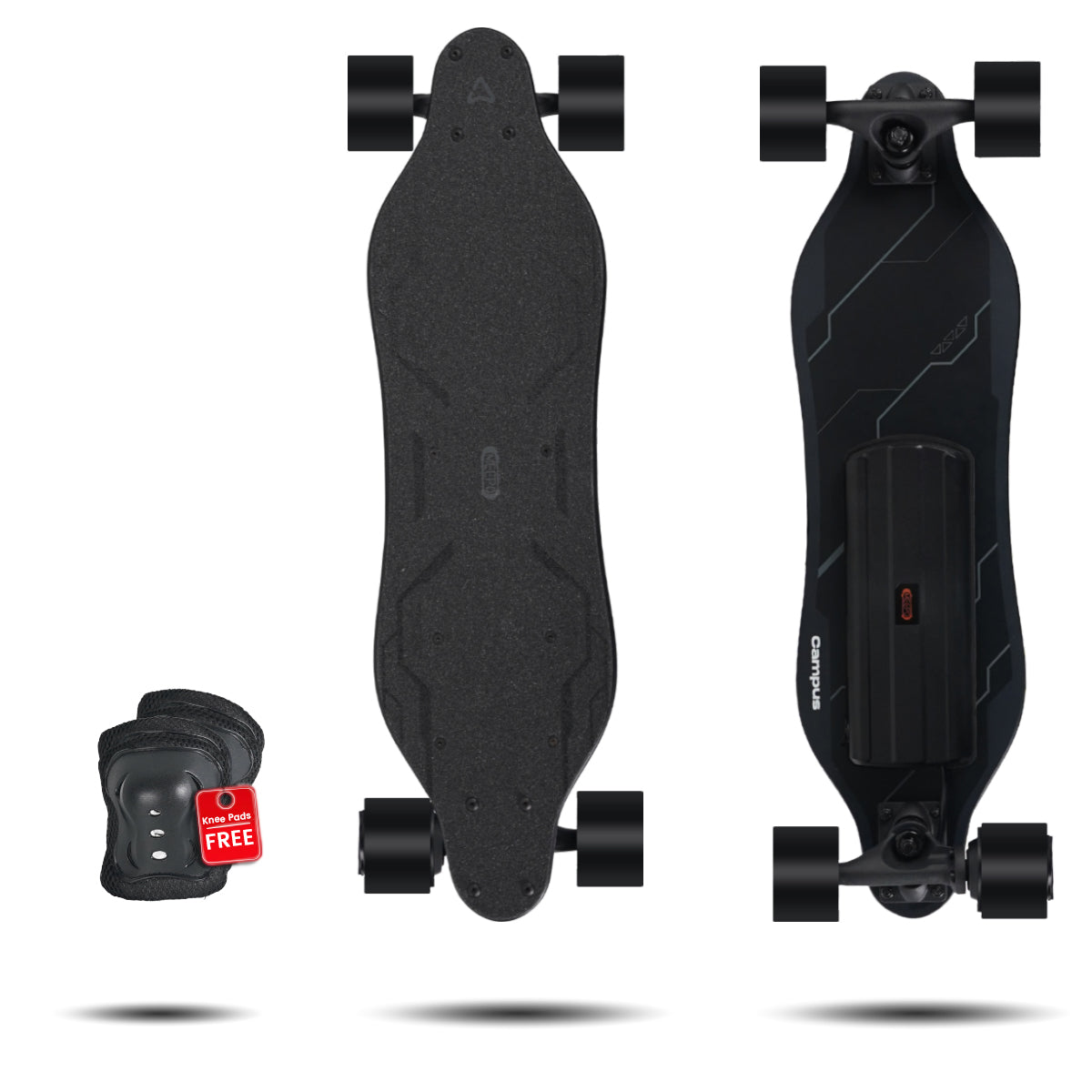 MEEPO Campus electric skateboard with protective gear set